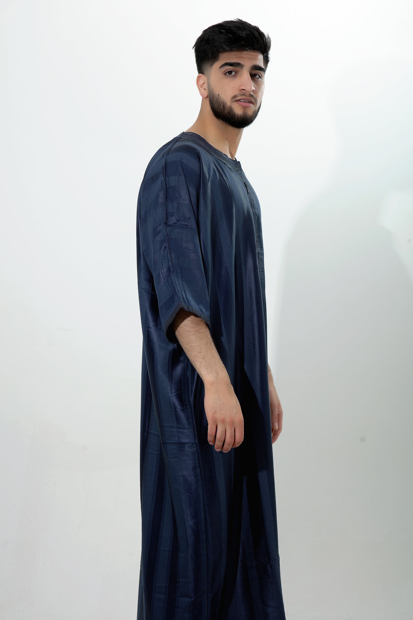 Navy blue Moroccan Thobe