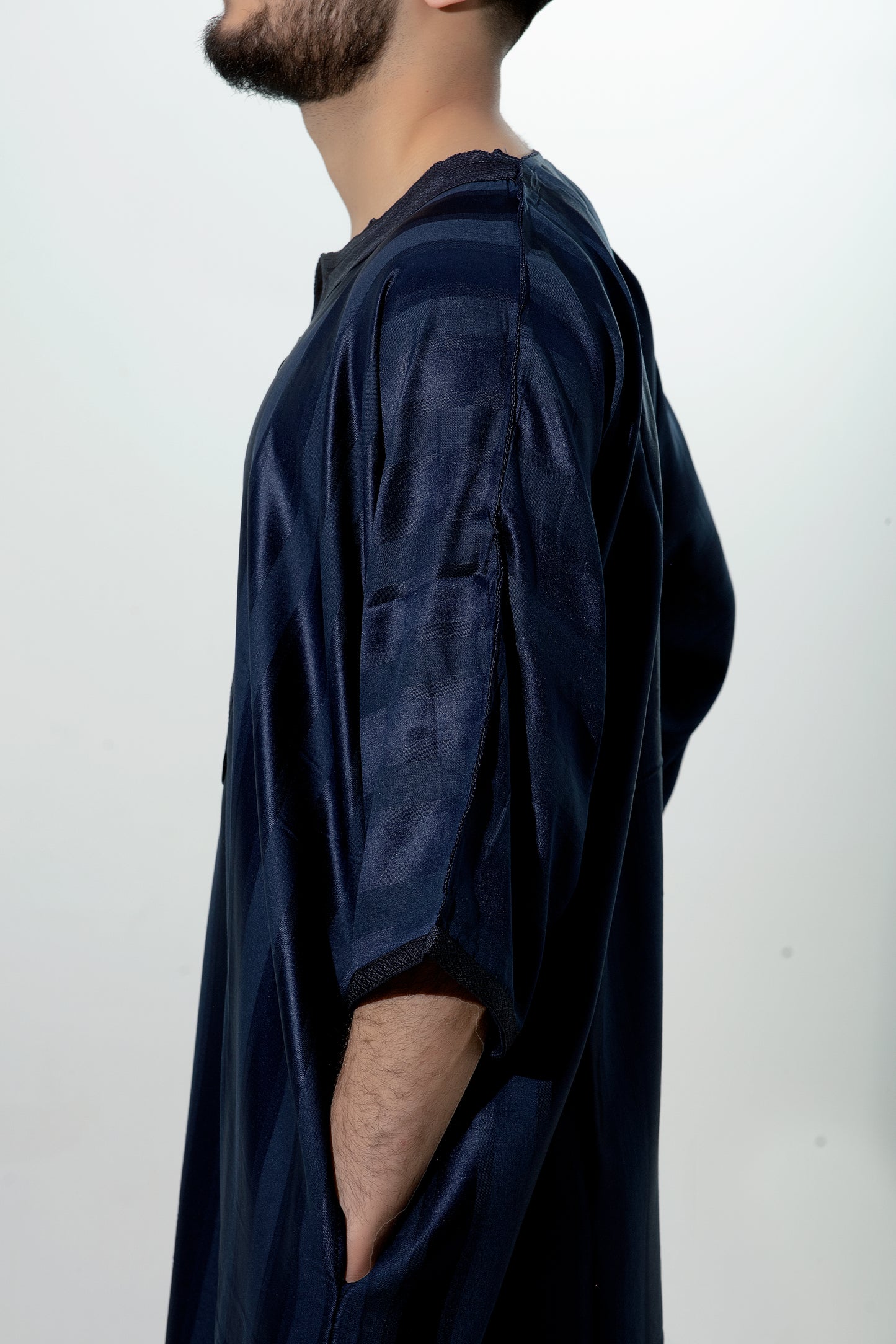 Navy blue Moroccan Thobe
