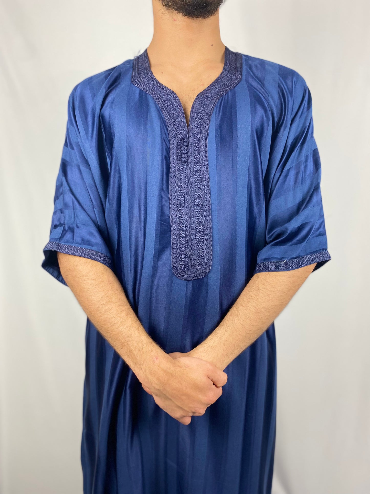 Navy blue Moroccan Thobe