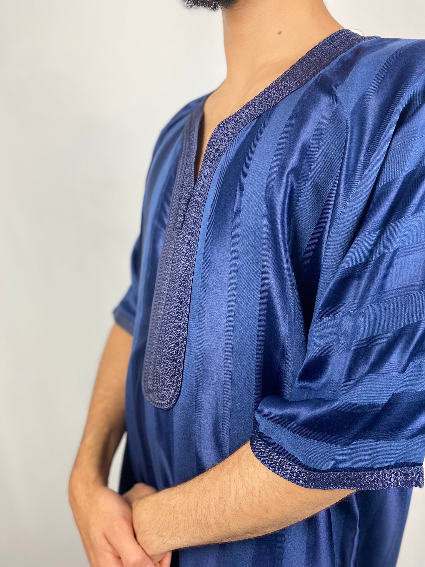 Navy blue Moroccan Thobe
