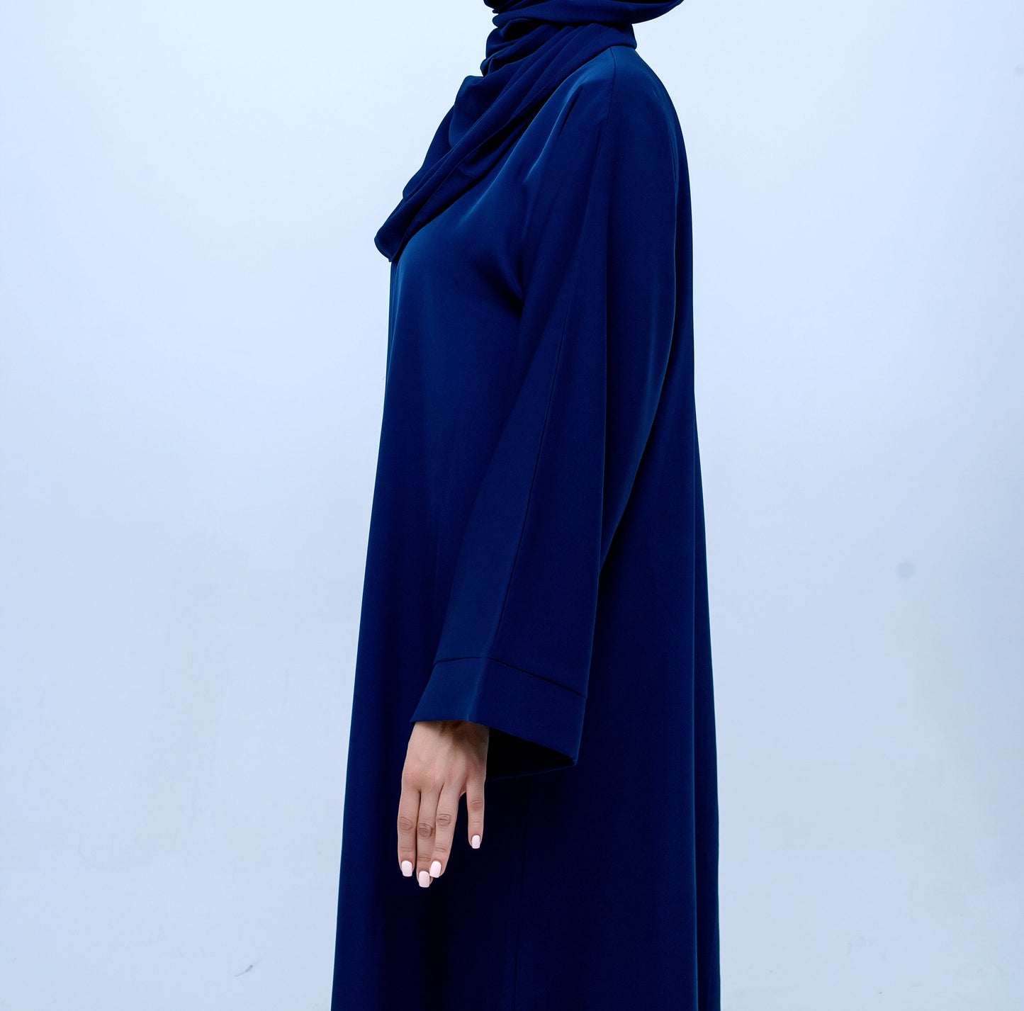 Navy Blue Abaya & Hijab