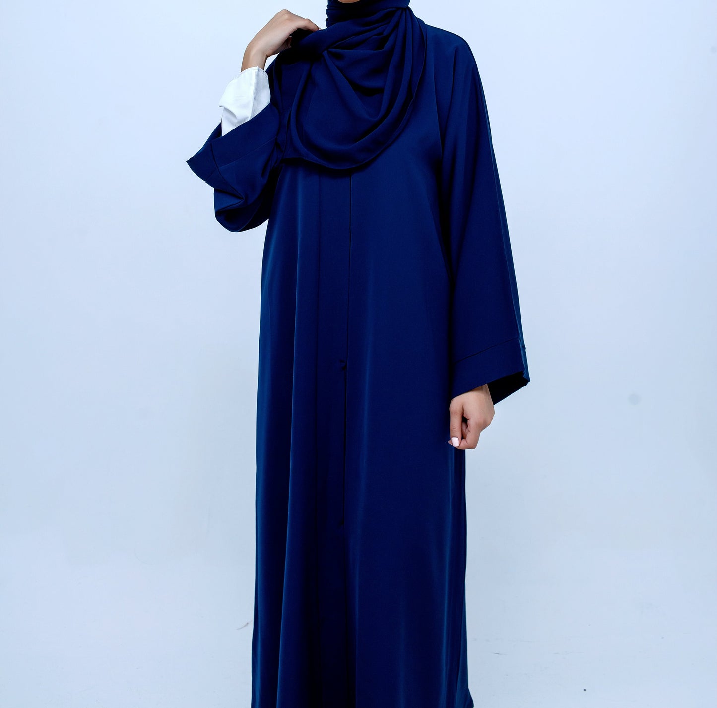 Navy Blue Abaya & Hijab