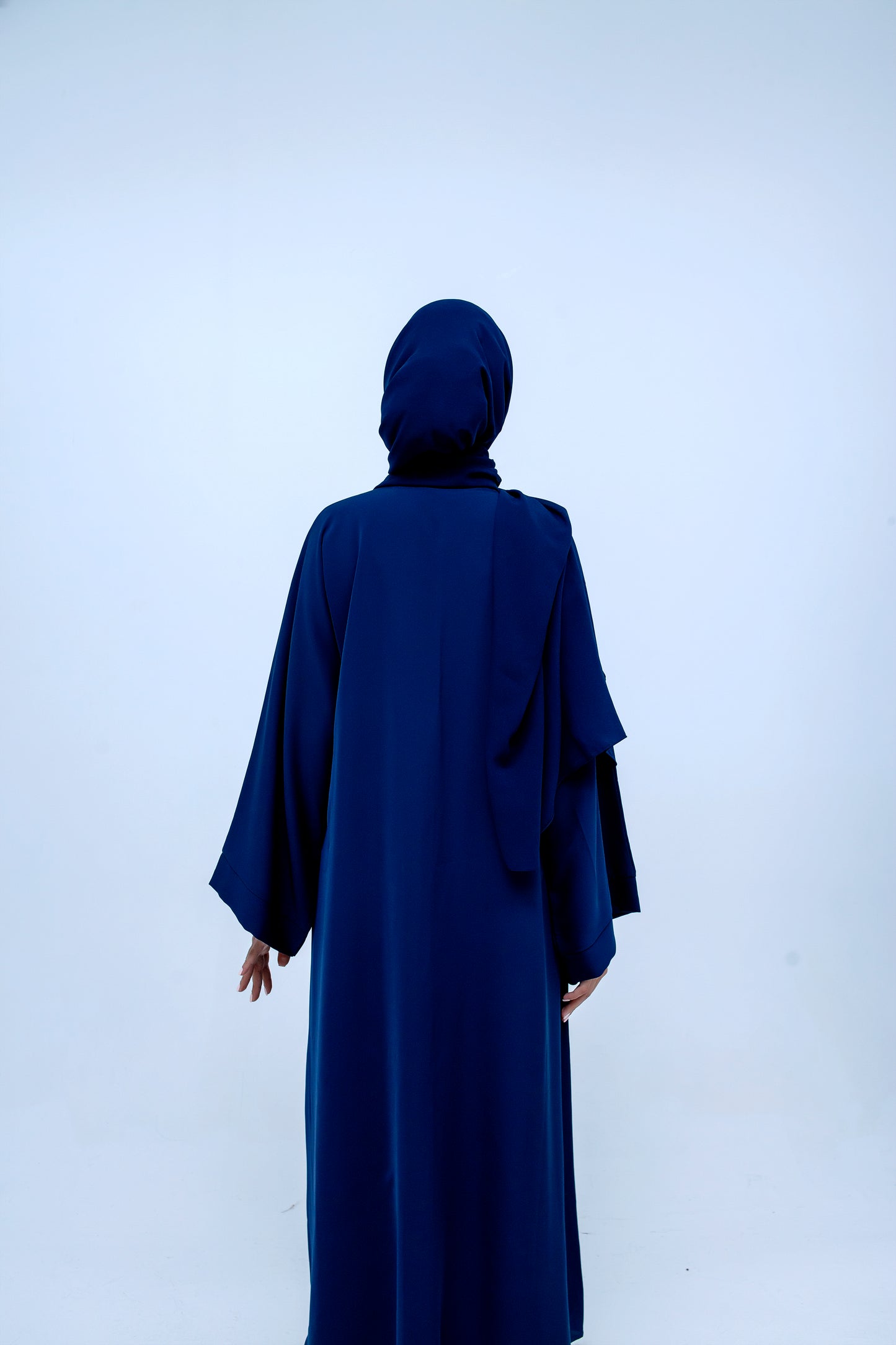 Navy Blue Abaya & Hijab